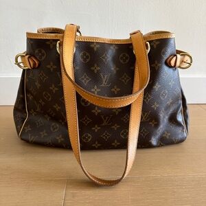 VTG Louis Vuitton Monogram Batignolles Leather Shoulder Bag